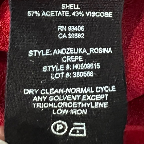 Theory | Red Shift Dress Flutter Sleeve Women’s Size Medium (8) - Picture 12 of 12